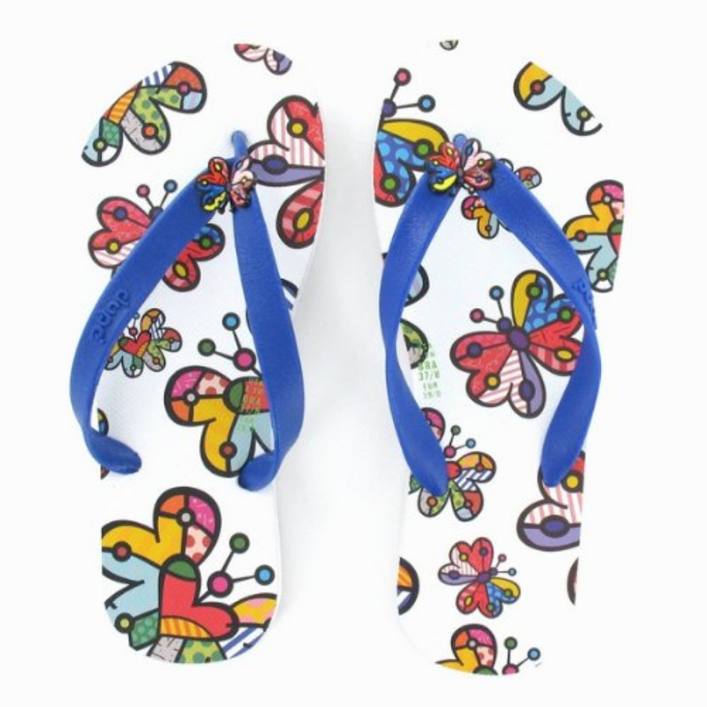 ROMERO BRITTO BUTTERFLY FLIP FLOP HAVAIANAS DUP